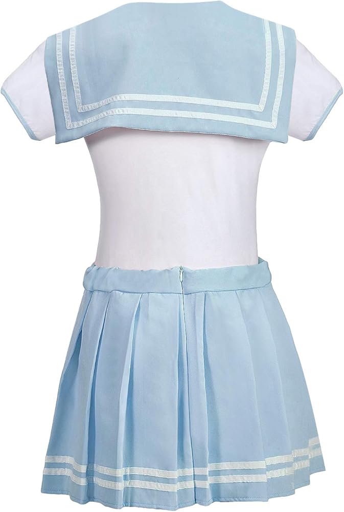 Amazon.co.jp: [LittleForBig] 大人ロンパース 制服 綿パジャマ 2点